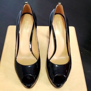 Michael Kors blue 4 inch heels